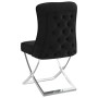 Dining chairs 6 pcs black stainless steel velvet 53x52x98 cm by vidaXL, dining chairs - Ref: Foro24-3074911, Price: 1,00 €, D...