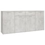 Aparador de madera de ingeniería gris 160x36x75 cm de vidaXL, Aparadores - Ref: Foro24-3074931, Precio: 181,35 €, Descuento: %