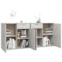 Aparador de madera de ingeniería gris 160x36x75 cm de vidaXL, Aparadores - Ref: Foro24-3074931, Precio: 181,35 €, Descuento: %