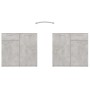 Aparador de madera de ingeniería gris 160x36x75 cm de vidaXL, Aparadores - Ref: Foro24-3074931, Precio: 181,35 €, Descuento: %