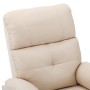 Sillón de masaje eléctrico tela color crema de vidaXL, Sillones de masaje eléctricos - Ref: Foro24-3073821, Precio: 314,59 €,...