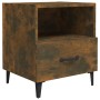 Mesita de noche madera contrachapada color roble ahumado de vidaXL, Mesitas de noche - Ref: Foro24-817303, Precio: 28,96 €, D...