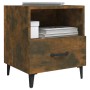 Mesita de noche madera contrachapada color roble ahumado de vidaXL, Mesitas de noche - Ref: Foro24-817303, Precio: 28,96 €, D...