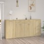 Aparador de madera de ingeniería roble Sonoma 160x36x75 cm de vidaXL, Aparadores - Ref: Foro24-3074930, Precio: 176,47 €, Des...