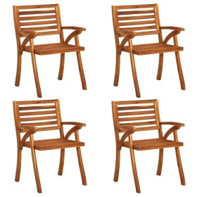 Garden chairs 4 units solid acacia wood by vidaXL, Garden chairs - Ref: Foro24-3075171, Price: 342,99 €, Discount: %