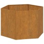 Rusted Corten steel planter 60x60x45 cm by vidaXL, Pots and planters - Ref: Foro24-823675, Price: 54,99 €, Discount: %