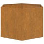 Rusted Corten steel planter 60x60x45 cm by vidaXL, Pots and planters - Ref: Foro24-823675, Price: 54,99 €, Discount: %