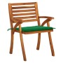 Garden chairs with cushions 4 units solid acacia wood by vidaXL, Garden chairs - Ref: Foro24-3075179, Price: 359,14 €, Discou...