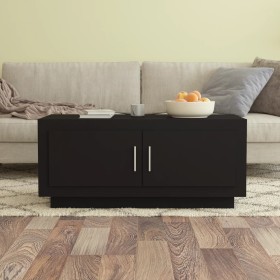 Black engineered wood coffee table 102x50x45 cm by vidaXL, Coffee table - Ref: Foro24-811809, Price: 67,99 €, Discount: %