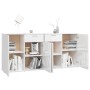 High-gloss white engineered wood sideboard 160x36x75 cm by vidaXL, Sideboards - Ref: Foro24-3074933, Price: 240,94 €, Discoun...