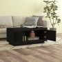 Black engineered wood coffee table 102x50x45 cm by vidaXL, Coffee table - Ref: Foro24-811809, Price: 74,71 €, Discount: %