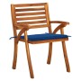 Garden chairs with cushions 4 units solid acacia wood by vidaXL, Garden chairs - Ref: Foro24-3075184, Price: 373,27 €, Discou...