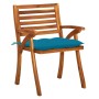 Garden chairs 8 pcs solid teak wood with cushions by vidaXL, Garden chairs - Ref: Foro24-3075220, Price: 633,60 €, Discount: %