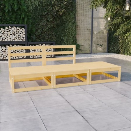 Solid pine 3-piece garden lounge set by vidaXL, Garden sets - Ref: Foro24-3075234, Price: 115,99 €, Discount: %