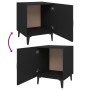 Mesitas de noche 2 unidades madera contrachapada negra de vidaXL, Mesitas de noche - Ref: Foro24-812063, Precio: 62,77 €, Des...