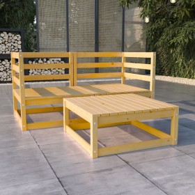 Garden furniture set 3 pieces solid pine wood by vidaXL, Garden sets - Ref: Foro24-3075249, Price: 144,33 €, Discount: %