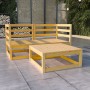 Juego de muebles de jardín 3 piezas madera maciza de pino de vidaXL, Conjuntos de jardín - Ref: Foro24-3075249, Precio: 147,9...