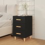 Mesita de noche madera de ingeniería negro 40x40x66 cm de vidaXL, Mesitas de noche - Ref: Foro24-812079, Precio: 61,40 €, Des...