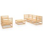 6-piece solid pine wood garden lounge set by vidaXL, Garden sets - Ref: Foro24-3075329, Price: 263,24 €, Discount: %