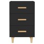 Mesita de noche madera de ingeniería negro 40x40x66 cm de vidaXL, Mesitas de noche - Ref: Foro24-812079, Precio: 61,40 €, Des...