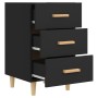 Mesita de noche madera de ingeniería negro 40x40x66 cm de vidaXL, Mesitas de noche - Ref: Foro24-812079, Precio: 61,40 €, Des...