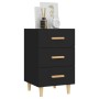 Mesita de noche madera de ingeniería negro 40x40x66 cm de vidaXL, Mesitas de noche - Ref: Foro24-812079, Precio: 61,40 €, Des...