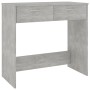 Escritorio de madera contrachapada gris hormigón 80x40x75 cm de vidaXL, Escritorios - Ref: Foro24-801359, Precio: 59,87 €, De...