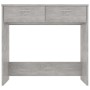 Escritorio de madera contrachapada gris hormigón 80x40x75 cm de vidaXL, Escritorios - Ref: Foro24-801359, Precio: 59,87 €, De...