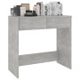 Escritorio de madera contrachapada gris hormigón 80x40x75 cm de vidaXL, Escritorios - Ref: Foro24-801359, Precio: 59,87 €, De...