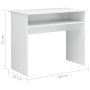 Schreibtisch aus glänzend weißem Sperrholz, 90 x 50 x 74 cm von vidaXL, Schreibtische - Ref: Foro24-801176, Preis: 63,61 €, R...