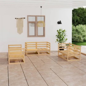 6-piece solid pine wood garden furniture set by vidaXL, Garden sets - Ref: Foro24-3075439, Price: 275,35 €, Discount: %