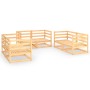 6-piece solid pine wood garden furniture set by vidaXL, Garden sets - Ref: Foro24-3075439, Price: 276,53 €, Discount: %