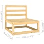 5-piece garden furniture set with solid pine wood cushions by vidaXL, Garden sets - Ref: Foro24-3076564, Price: 472,11 €, Dis...