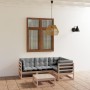 5-piece garden furniture set with solid pine wood cushions by vidaXL, Garden sets - Ref: Foro24-3076599, Price: 367,88 €, Dis...