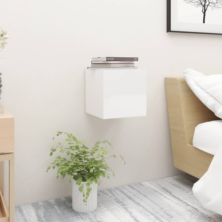 White engineered wood bedside table 30.5x30x30 cm by vidaXL, Nightstands - Ref: Foro24-3079724, Price: 32,68 €, Discount: %