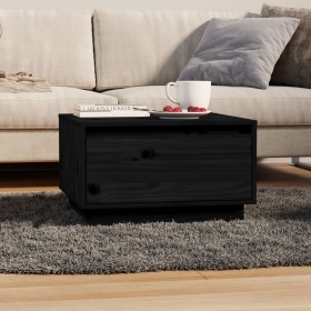 Solid black pine wood coffee table 55x56x32 cm by vidaXL, Coffee table - Ref: Foro24-813409, Price: 58,99 €, Discount: %