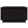 Mesa de centro de madera maciza de pino negro 55x56x32 cm de vidaXL, Mesas de centro - Ref: Foro24-813409, Precio: 58,99 €, D...