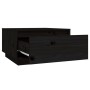 Mesa de centro de madera maciza de pino negro 55x56x32 cm de vidaXL, Mesas de centro - Ref: Foro24-813409, Precio: 58,99 €, D...