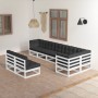 Garden furniture 8 pieces and cushions solid pine wood by vidaXL, Garden sets - Ref: Foro24-3076665, Price: 783,91 €, Discoun...