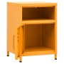 Mesitas de noche 2 uds amarillo mostaza acero 35x35x51 cm de vidaXL, Mesitas de noche - Ref: Foro24-3095216, Precio: 166,58 €...