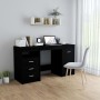 Black engineered wood desk 140x50x76 cm by vidaXL, Desks - Ref: Foro24-3054781, Price: 165,52 €, Discount: %