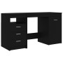 Black engineered wood desk 140x50x76 cm by vidaXL, Desks - Ref: Foro24-3054781, Price: 165,52 €, Discount: %