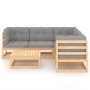 Garden furniture set 6 pieces and cushions solid pine wood by vidaXL, Garden sets - Ref: Foro24-3076779, Price: 485,63 €, Dis...