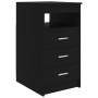 Black engineered wood desk 140x50x76 cm by vidaXL, Desks - Ref: Foro24-3054781, Price: 165,52 €, Discount: %