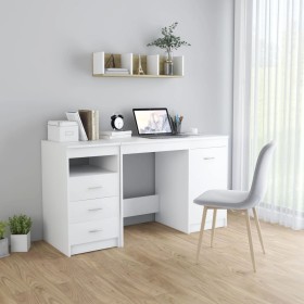 White plywood desk 140x50x76 cm by vidaXL, Desks - Ref: Foro24-3054780, Price: 181,99 €, Discount: %