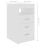 Weißer Sperrholzschreibtisch 140x50x76 cm von vidaXL, Schreibtische - Ref: Foro24-3054780, Preis: 171,75 €, Rabatt: %