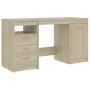 Escritorio de madera de ingeniería roble Sonoma 140x50x76 cm de vidaXL, Escritorios - Ref: Foro24-3054783, Precio: 163,34 €, ...