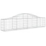 Gabion baskets 11 pcs arch shape iron 200x30x40/60 cm by vidaXL, Pots and planters - Ref: Foro24-3145376, Price: 538,21 €, Di...