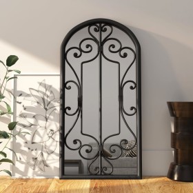 Black iron mirror for indoor use 70x30 cm by vidaXL, Mirrors - Ref: Foro24-3093546, Price: 85,99 €, Discount: %