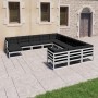 12-teiliges Gartenmöbel-Set mit Kissen aus weißem Kiefernholz von vidaXL, Gartensets - Ref: Foro24-3077105, Preis: 944,93 €, ...